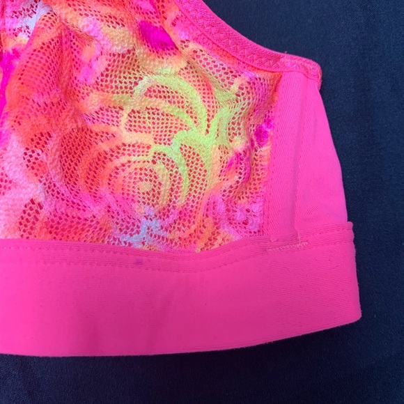 Victoria’s Secret Pink Neon Tie Dye Lace Bralette - Picture 5 of 5